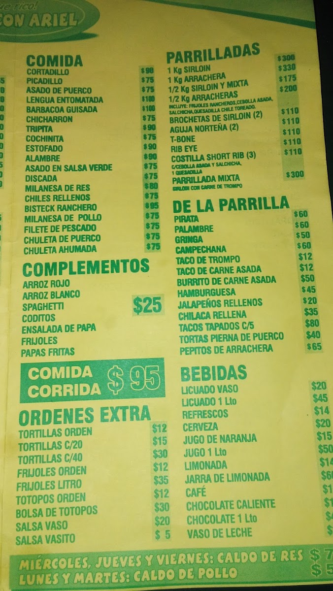 Ahi con Ariel Menu - Image 2
