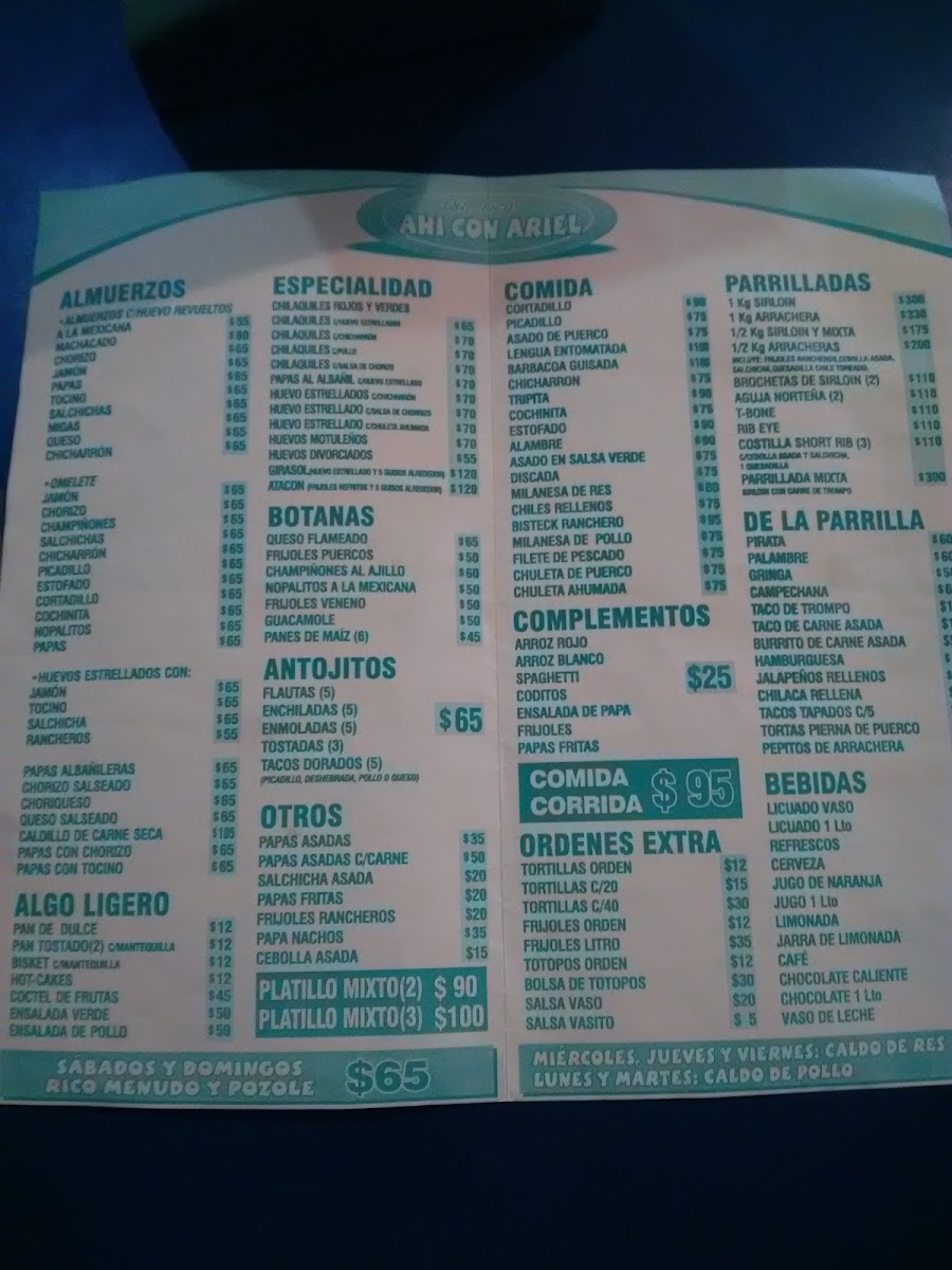 Ahi con Ariel Menu - Image 3