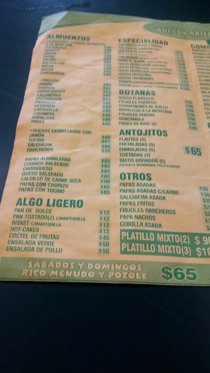 Ahi con Ariel Menu - Image 4